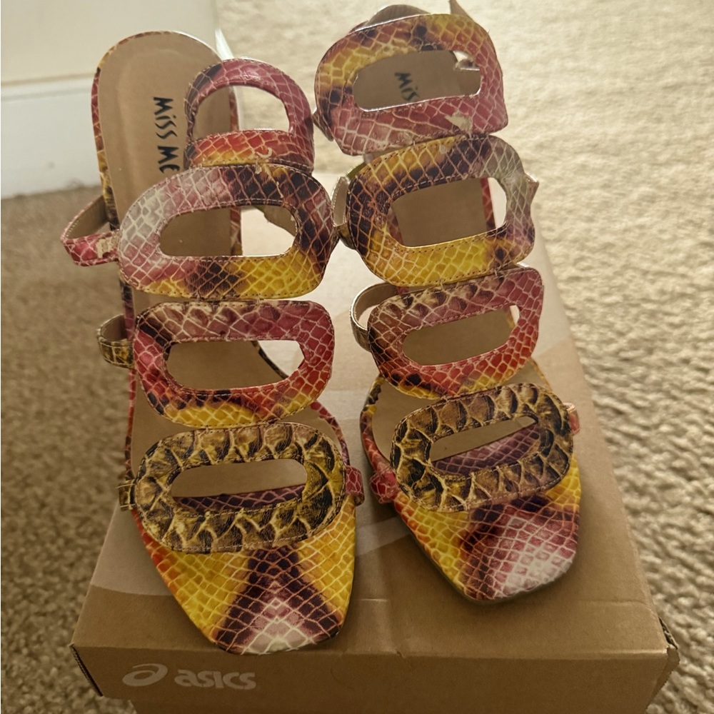 Multi color Miss Me sandals